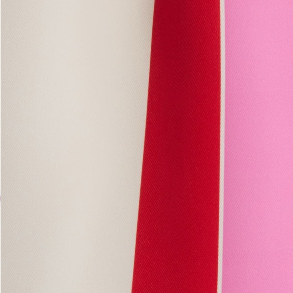 Red and Pink Cocktail Mini Dress with Bishop Sleeves - Picture 6 of 6